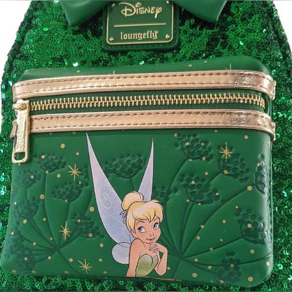 ❤️ HOST PICK ❤️ Tinkerbell Green Sequin Mini Double Strap Shoulder Bag - Picture 11 of 11